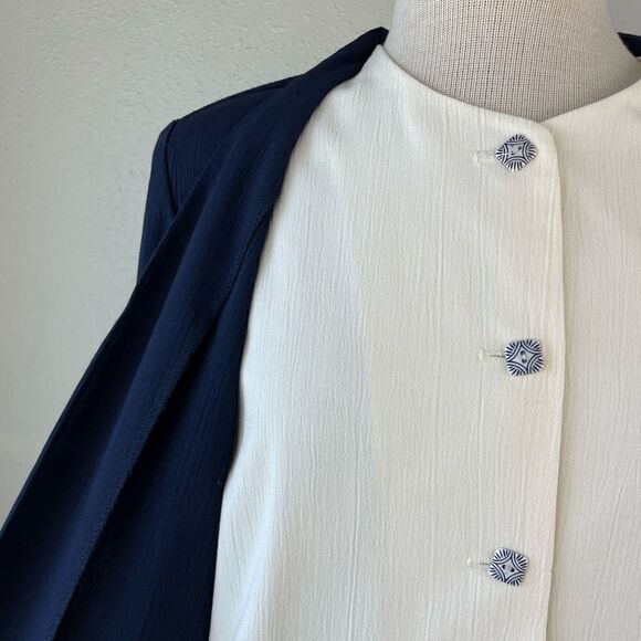 Modiano Button Down Dress Jacket Size M EUC - Picture 3 of 8